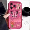 Shockproof Phone Case For iPhone 17 Pro Max Case iPhone 16 15 14 13 Pro Max 11 17e 16e Colorful Butterfly Print Soft Silicone Bumper Cover