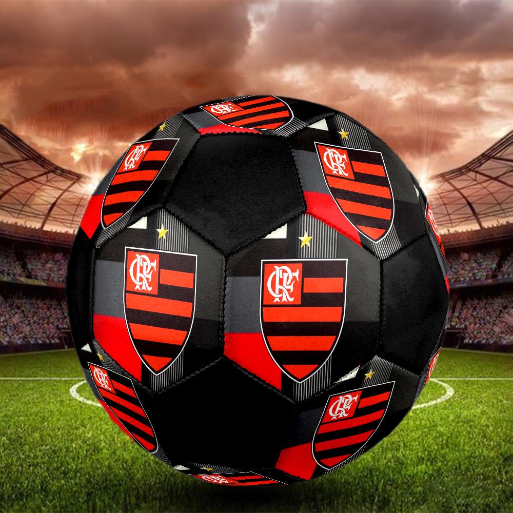 CR Flamengo Indoor Soccer Ball Colorful Machine Stitched PVC Size 5 Team Training Competition Ready Durable High-Bounce Cool Sports Gift