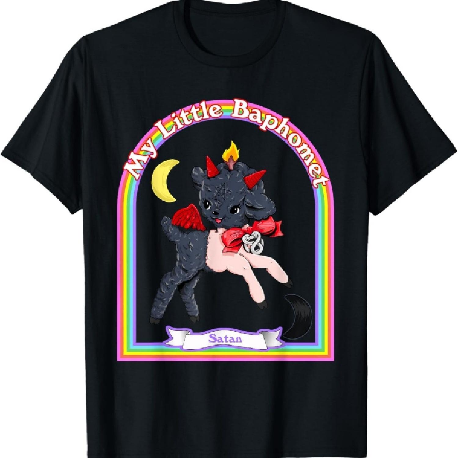 

Baphomet Cute Satan Kawaii Retro Vintage Satanic Atheist T-Shirt XXXXXL