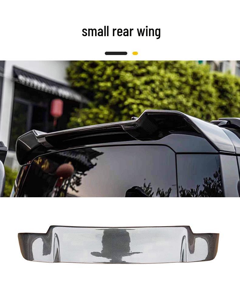 Carbon Fiber Style Rear Spoiler Lip for Land Rover Defender 90/110/130