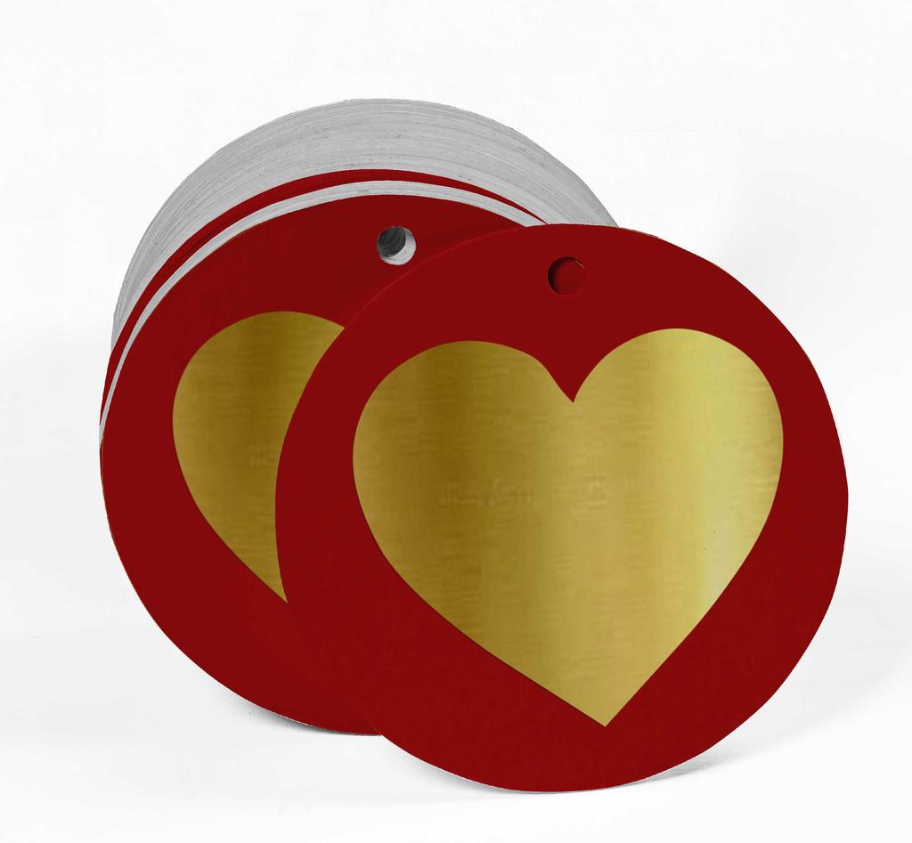 Inkdotpot Pack Of 100 Made With Love Wedding Favor Paper Tags Craft Real Gold Foil Hang