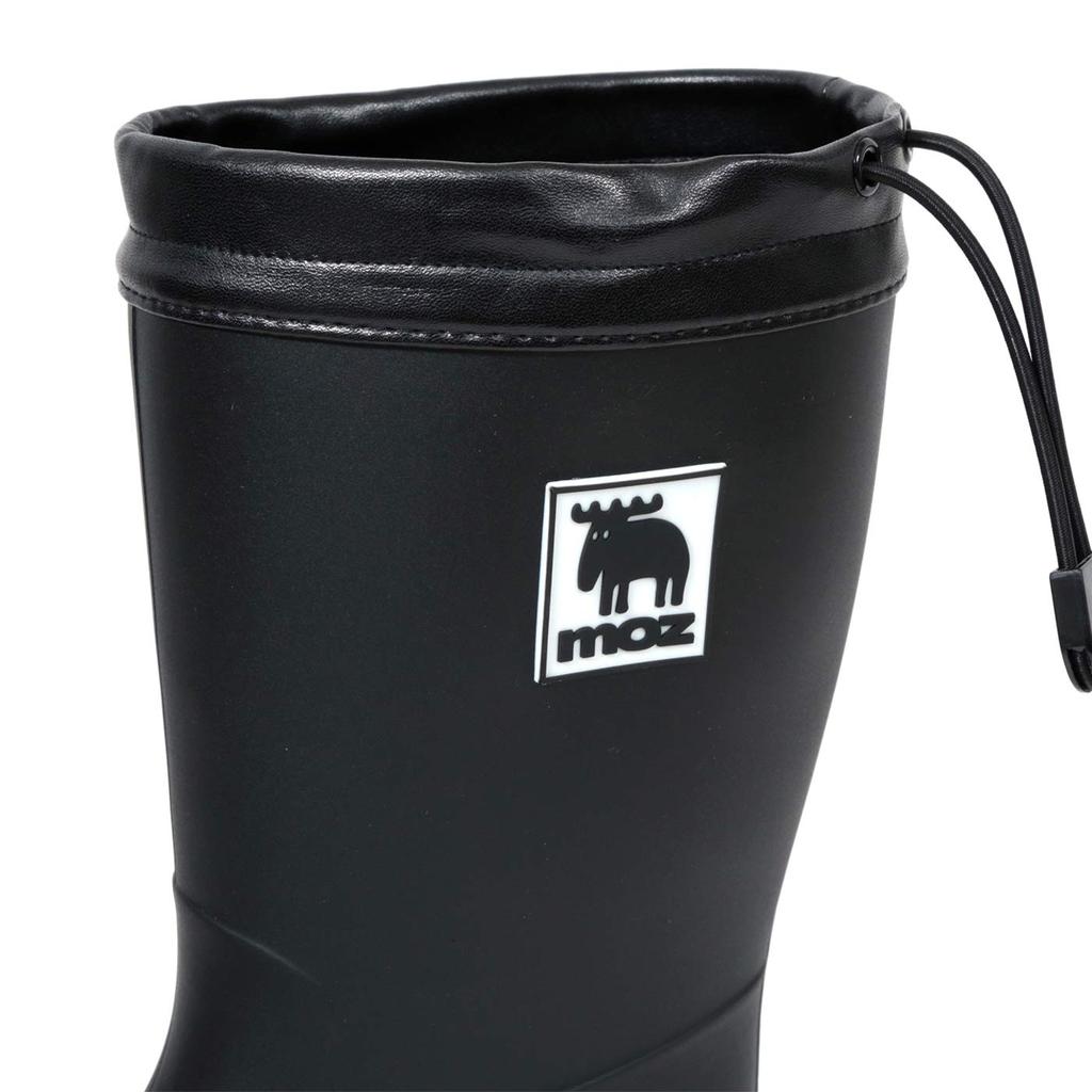 Mozu Tragbare Regenstiefel für Damen und inklusive Schuhbeutel und Originalgröße 17 cm Packbar, Faltbar, Junioren, Einlegesohle, Schwarz,