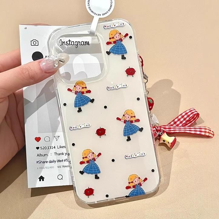 Korean Style Skirt Girls Suitable for Apple 16 Mobile Phone Case IPhone   New 12 Women's 11 Soft Shell