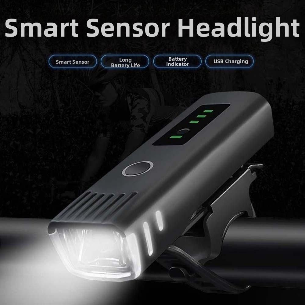 Anti-splash Water Front Bicycle Lights Intelligent Light Sensing MTB Front Lamp  Outdoor