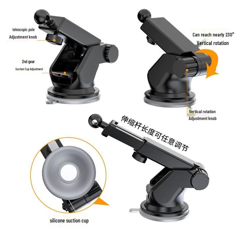 Universal 17mm Car Phone Holder - Fits All Models for Navigation