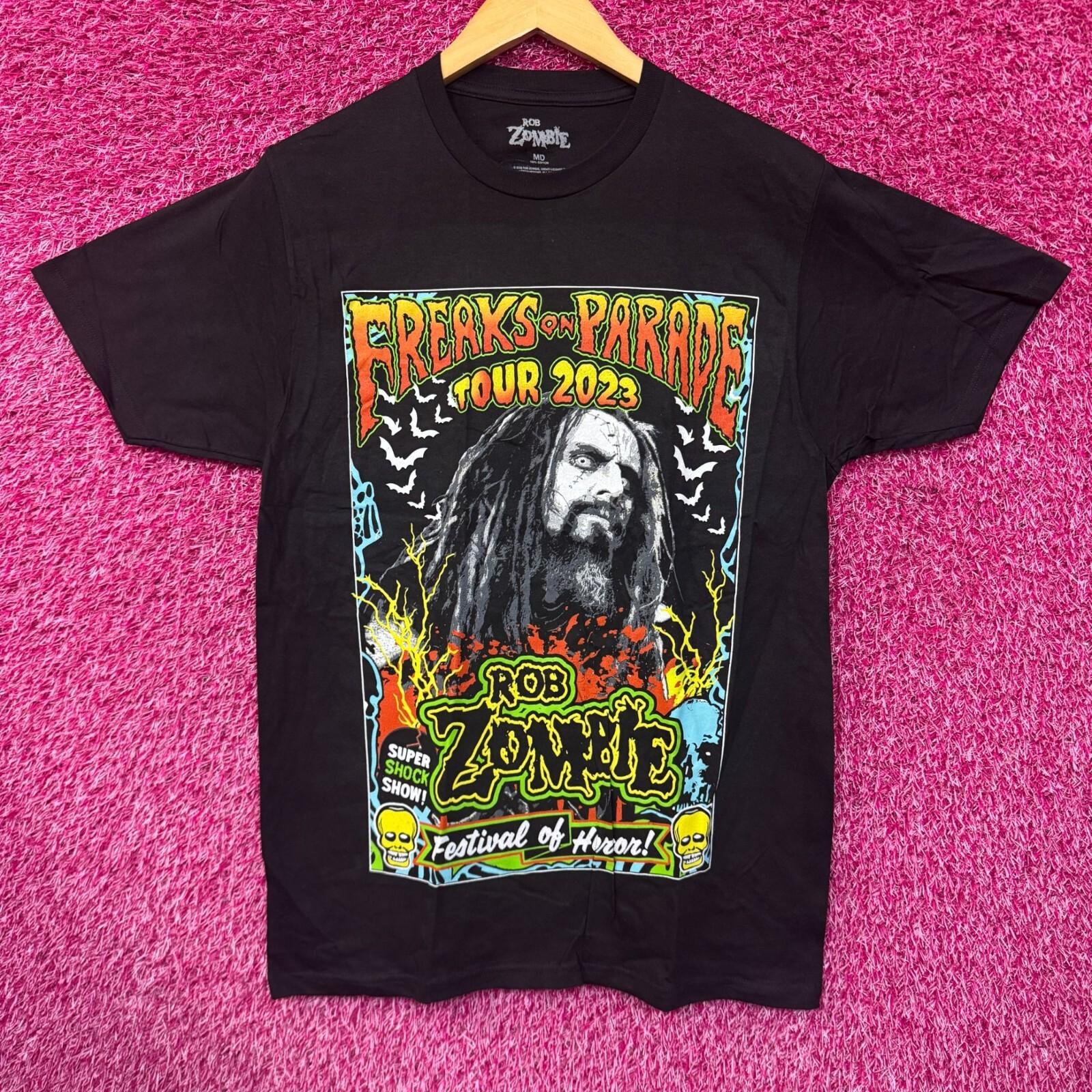 Rob Zombie Freaks on Parade Tour Промышленный Рок Группа Футболка M M