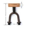 Guitar Wall Hangers U-Shaped Guitar Hook Guitar Wall Mount Holder for Acoustics Electric Guitar, Bass, Mandolin, Banjos