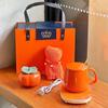 55° Constant Temperature Coffee Warmer - Year of the Horse Gift Set with Logo Towel