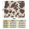 Braune Kuhmuster-Decke für Erwachsene Kinder Leicht Weich Warm Flauschig Überwürfe Flanell-Fleece-Decken für Bett Sofa Couch Reise
