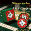 Miaoji 100-Pack Round ABS Poker & Mahjong Game Tokens