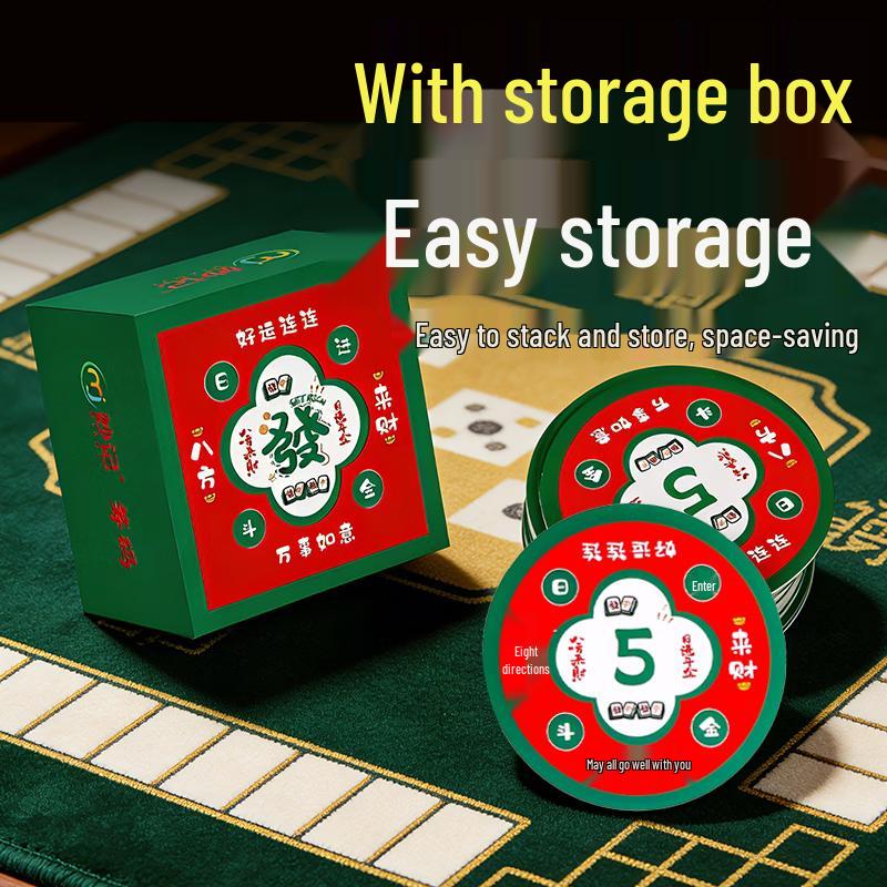 Miaoji 100-Pack Round ABS Poker & Mahjong Game Tokens