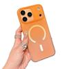 Solid Gradient Magnetic Phone Case for iPhone 17 Pro/16 Pro/15 Plus - Lightweight Semi-Transparent Frosted Design