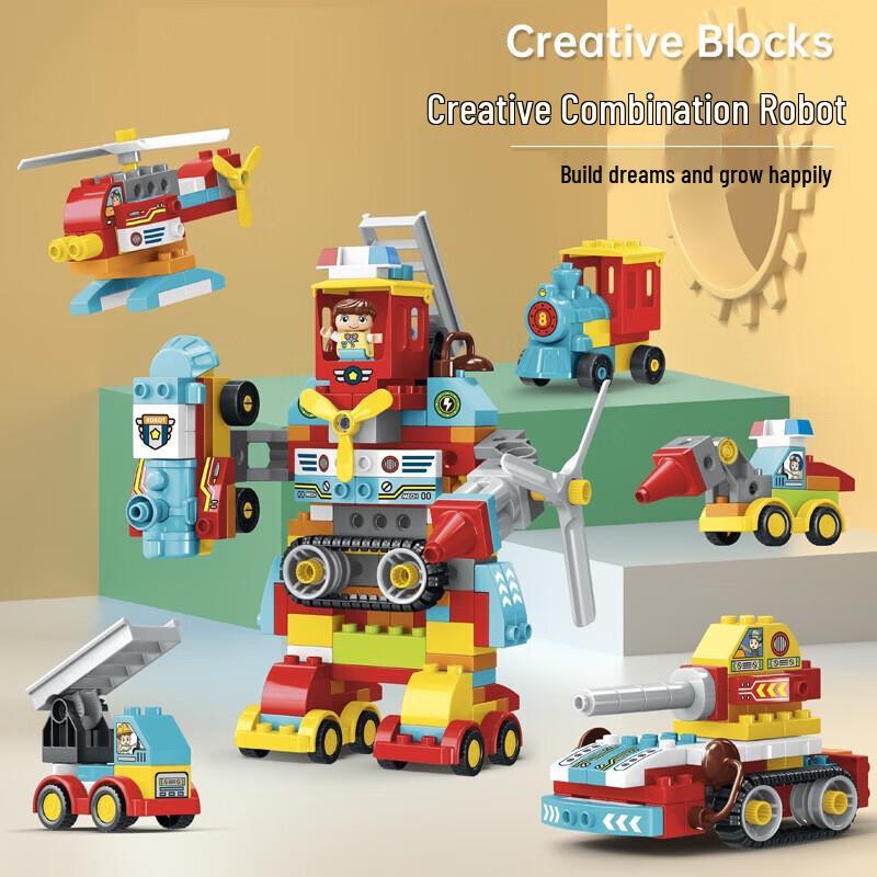 Creative Combining Robot Building Blocks