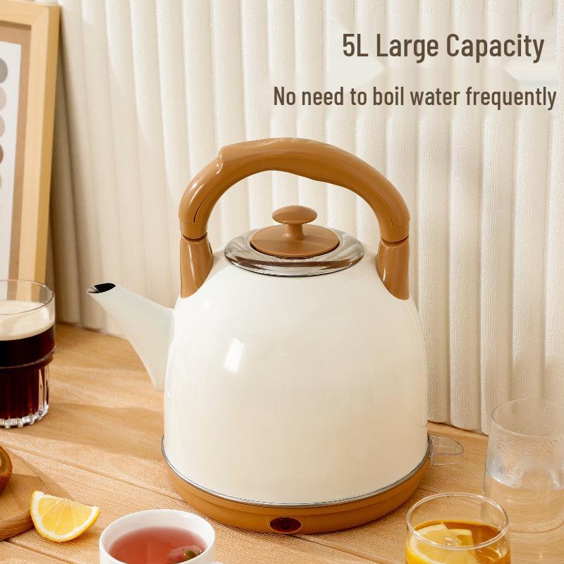 Automatic Shut-Off Electric Kettle - Stainless Steel Insulated Hot Water Kettle for Home Use