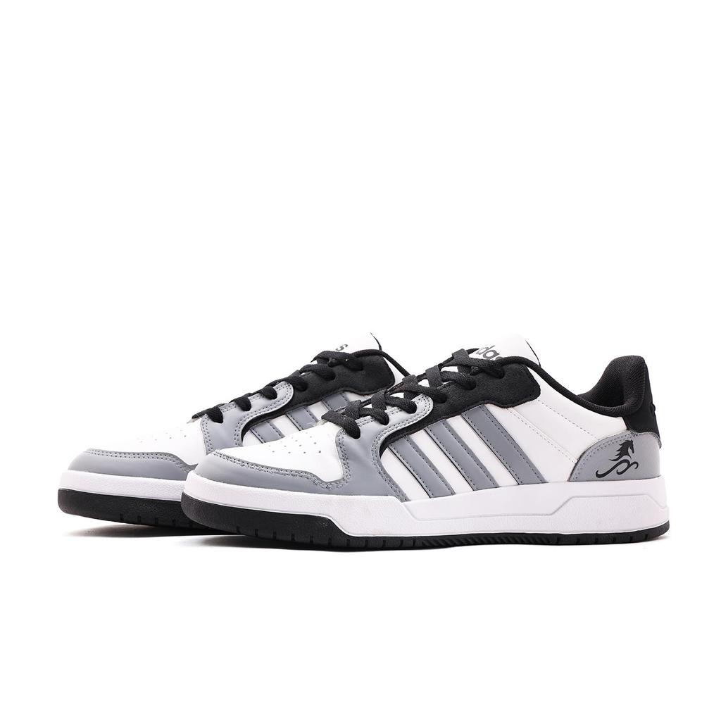 Adidas ENTRAP Leather Wrapping, Wear Resistant And Non Slip Low top Skateboard Shoes Unisex Black White JQ3923(Team59-)