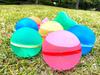 DINETTE Reusable Silicone Water Balloons with Mesh Storage Bag, 5 Varieties, Set of 10 Splash Balls