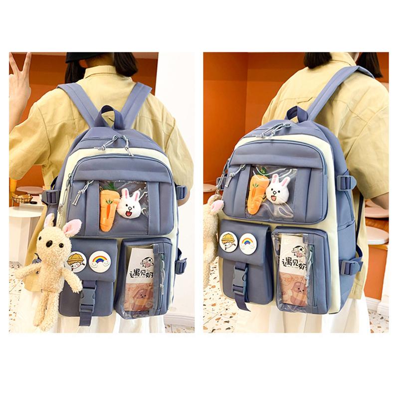 Мультяшная мода защита позвоночника легкая школьная сумка для девочек и мальчиков — фото 5