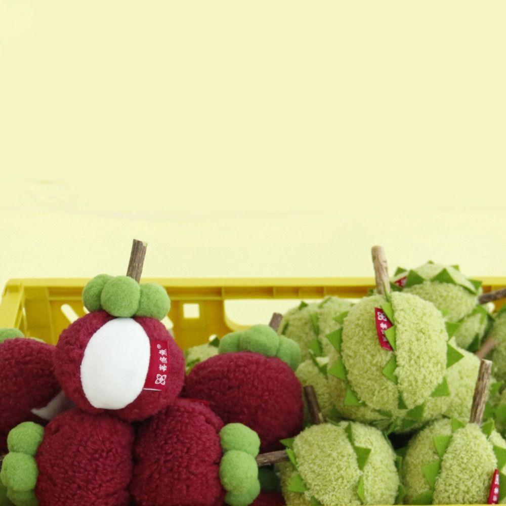 

Felt Cat Toy Fruit Shaped Pet Chew Toy Pet Supplies Pet Bite Toy Interactive красный