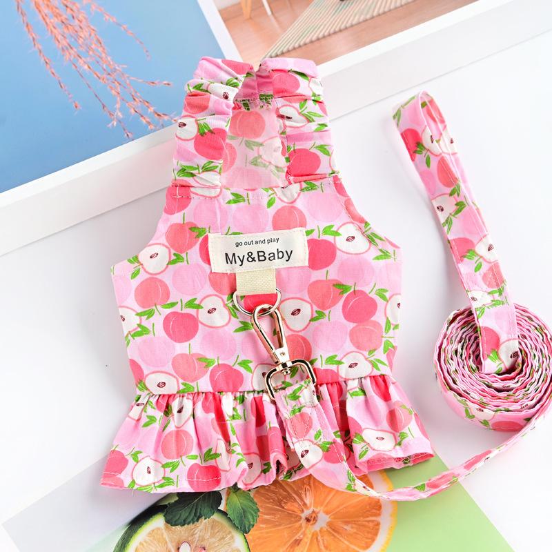 

Питомец Маленькая Собака Одежда для Собаки Щенок с Поводком Йоркширский Померанский Медведь Тедди Юбка Весна Лето Тонкий XXL