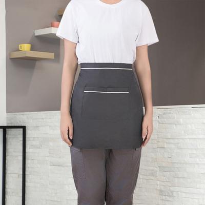 Garson Yarım Önlük Su Geçirmez Yağ Geçirmez Geniş Cepli Ayarlanabilir Askılı Erkek Kadın Mutfak Şefi Kafe Restoran Pastane Çiçekçi Barista İş Önlüğü