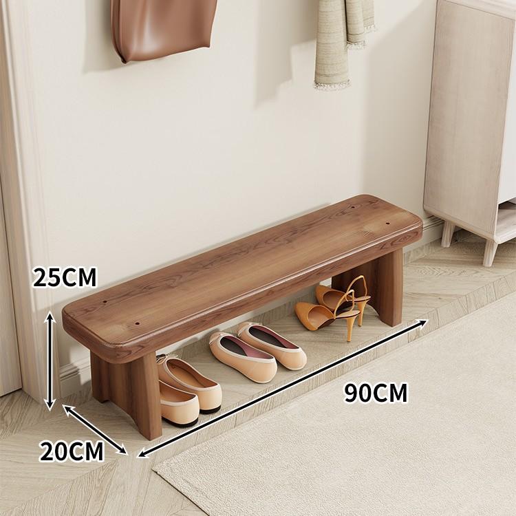 Wooden Shoe Changing Stool Living Room Bench Luxury Decorative Entrance Low Benches Multifunctional Modern Rectangular Stools
