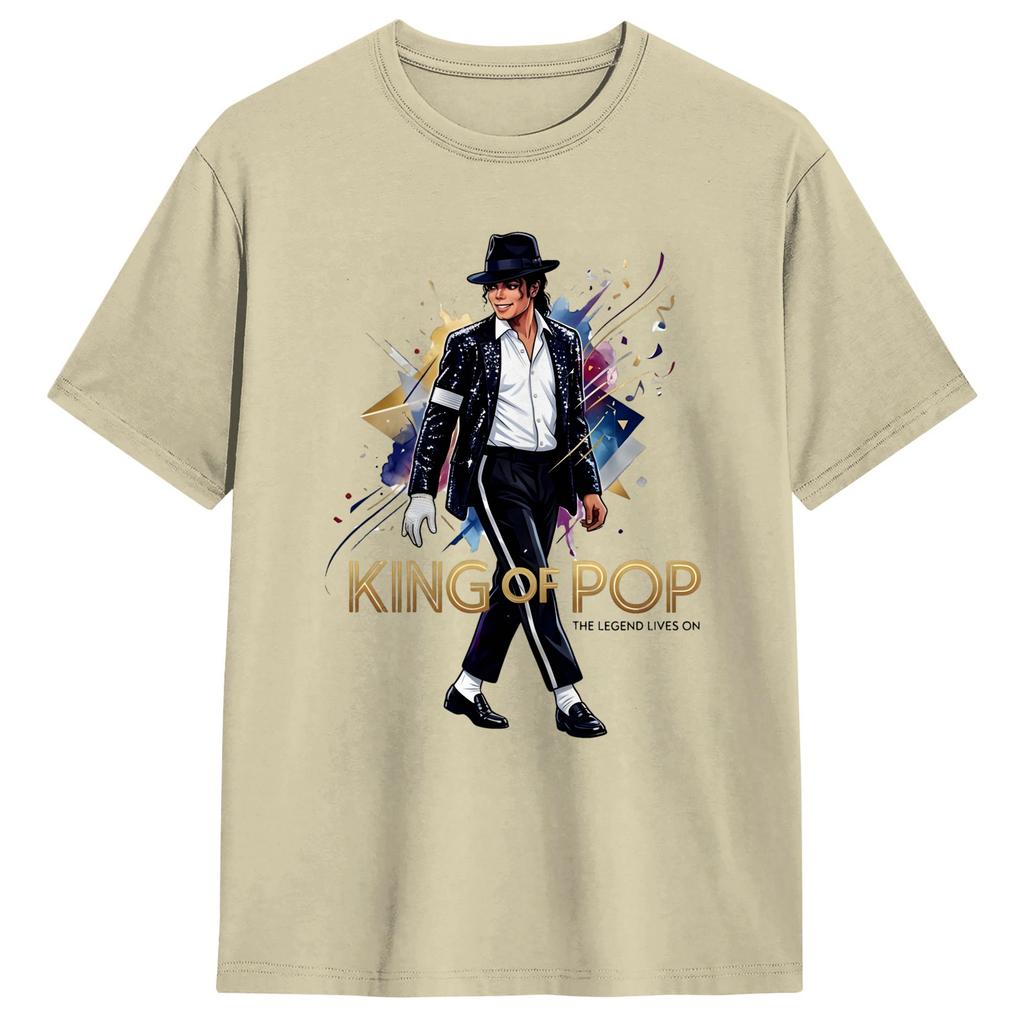 MMichael JJackson King Of Pop T Shirt Summer Y2K Fun TShirts Cotton Hipster Tee Shirt For Unisex Casual Top Tees
