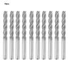 10pcs Carbide CNC 4 Flute Spiral Bit End Mill Cutter 3.175 X 22mm