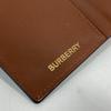 BURBERRY TB logo Passport cover passport case PVC/Leather Brown