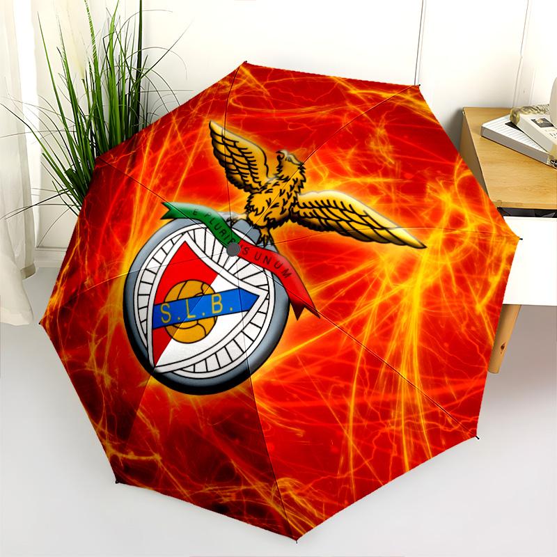 Benfica Football Club  pattern, automatic folding umbrella, portable and foldable design, 8 ribs, a Christmas or birthday gift.