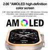 HK96S 2.06-inch AMOLED Screen Heart Rate Monitor Smart Watch Bluetooth-compatible Call Fitness Tracker