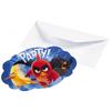 Angry Birds Movie Invitations, 8 Pcs.