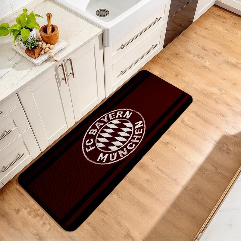 Bayern Munich2 Flannel Kitchen Mat Christmas Soft Area Rug Non Slip Floor Carpet Home Decoration