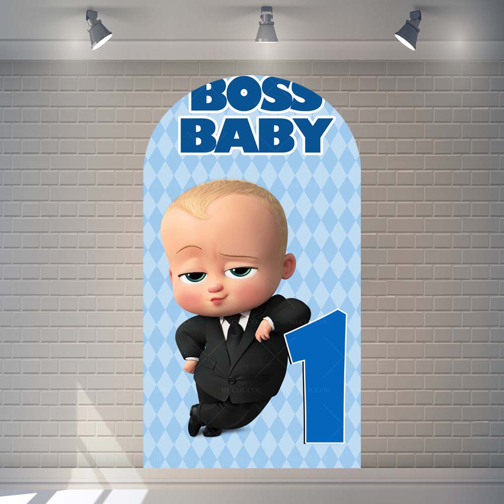Laimīgs Boss Baby Loka Fona Pārklājums