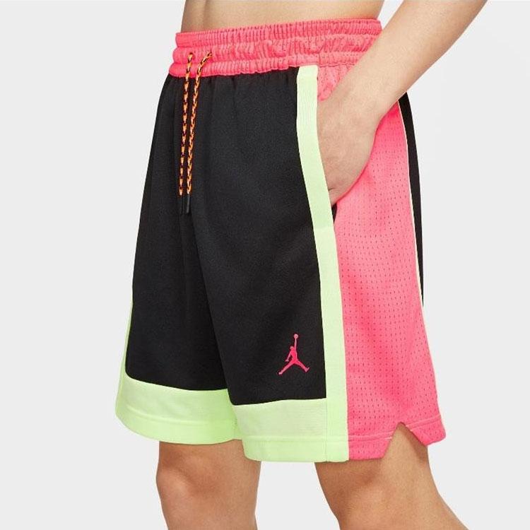 Jordan Basketball Color Block Sports Shorts SS20 Men Shorts Black Red CW7080-654
