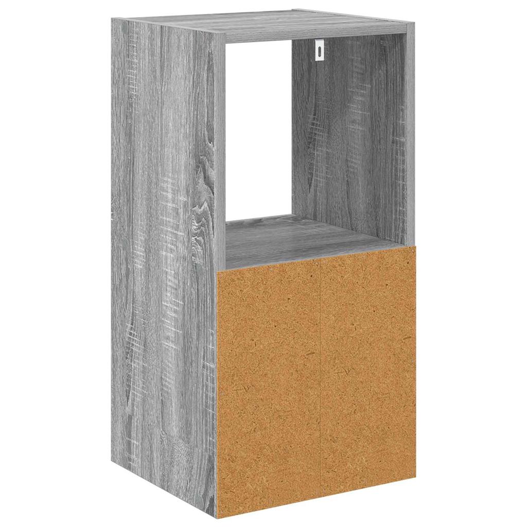 Nightstand 2 pcs Grey Sonoma 35 x 32 x 68.5 cm Particleboard