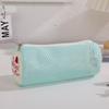Large Capacity Cylinder Pencil Pouch Korean Style Stationery Bag Cake Embroidery Pen Bag  School