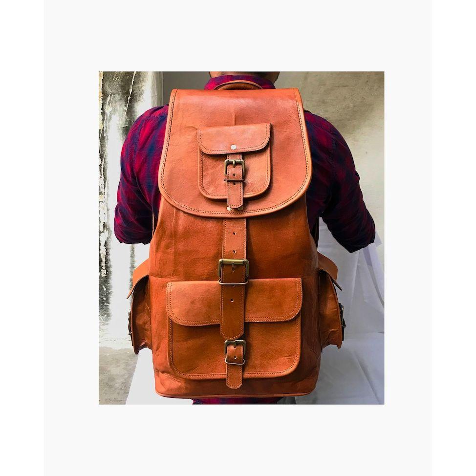 20" personalisierter handgemachter Lederrucksack, Vintage Brauner Rucksack, Damenrucksack, Laptoprucksack, Reiserucksack, umwandelbare Ledertasche