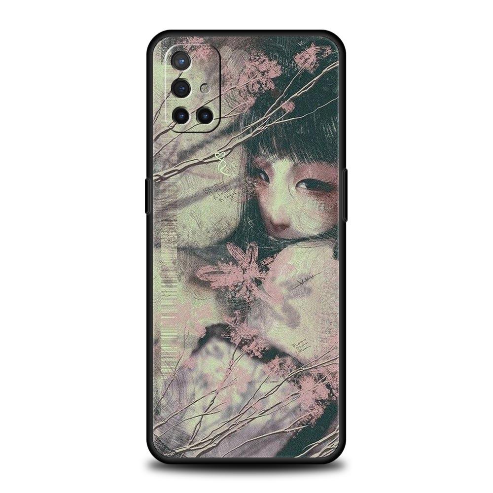 Phone Case For Oneplus 13R 12R 10R 13 12 11 10T Nord N100 N10 Z N30 CE 3 2 2T Pro Lite 5G Soft TPU Cover Cartoon Girl Fundas Bag