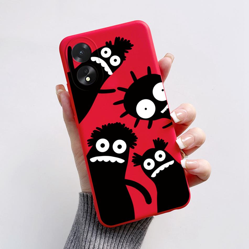 For Oppo A18 A38 Case Cute Bear Frog Cartoon Soft Silicon Phone Case For Oppo A38 4G A 38 OppoA38 CPH2579 6.56" Back Cover Capas