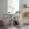 White Hollow Lace Tablecloth Desktop Decoration Cake Photography Background Cloth Embroidered Minimalist Breathable Table Cloth