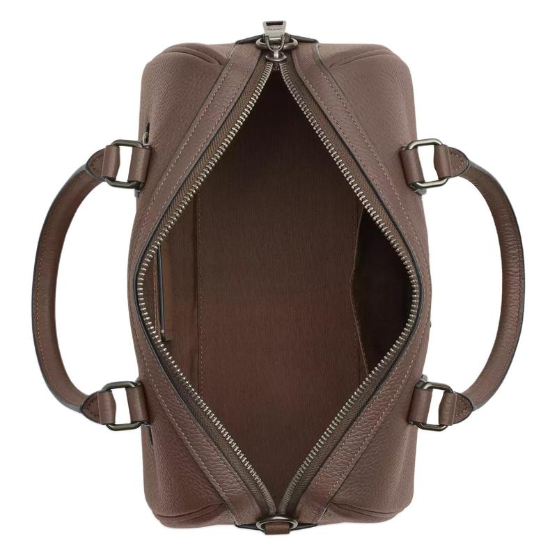 Coach Rowan 26 Logo Adjustable Shoulder Strap Pebbled Leather Shoulder Crossbody Handbag Medium Women's Dark Stone