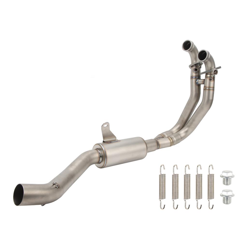 Motorcycle Exhaust Front Pipe 51mm Stainless Steel Replacement for Aprilia RS660 2020 To 2023