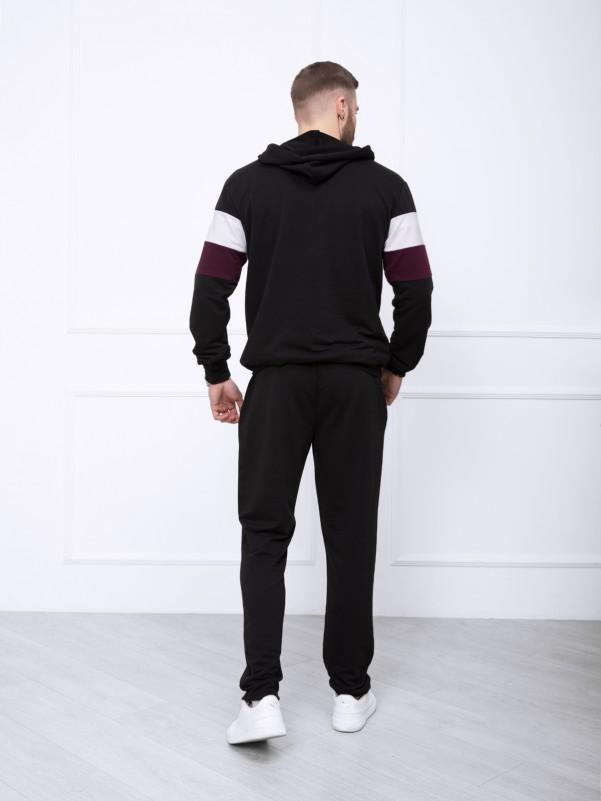 Мужской трикотажный костюм с белыми вставками Issa Plus