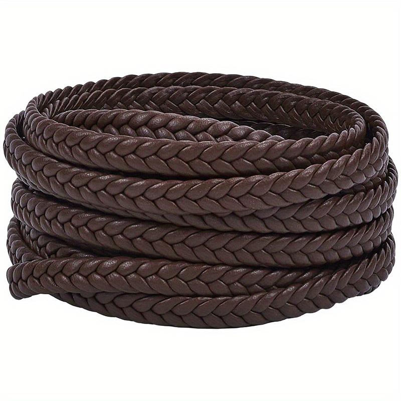 5m 6mm/8mm Tartós DIY Egyenletes Vastagságú 5 Szálas Rugalmas PU Bőr Hosszú Élettartamú Kiegészítők Gondosan Fonott Fonott Egyszínű