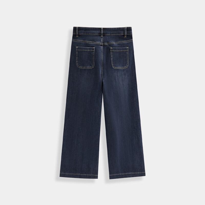 IEF Petite Lined Denim Wide-Leg Pants