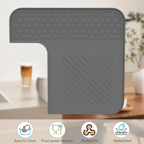 Coffee Machine Top Cover Gasket Powder-Resistant Easy To Clean Food-Grade Silicone Non-Slip Waterproof Machine Top Protector