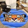1pc Tiger Waves Office Round Area Rug, Indoor Mat Suitable For Office, Under Office Chairs Bedroom Living Room Home Decor, Room Deco