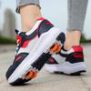Zapatos de Rodadura Doble para Niños Desmontables Transpirables de Malla Patinaje Patines de Ruedas Hombres y Mujeres Niños Pueden Caminar