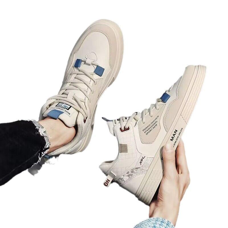 Autumn Men's Shoes New Breathable High-top Shoes Men's Trend Versatile Little White Shoes Platform Sports Casual Board Shoes Trendy Shoes