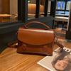 Niche Light Luxury Bag Women's New High-end Korean Versatile Shoulder Portable Cambridge Bag Leather Messenger Bag